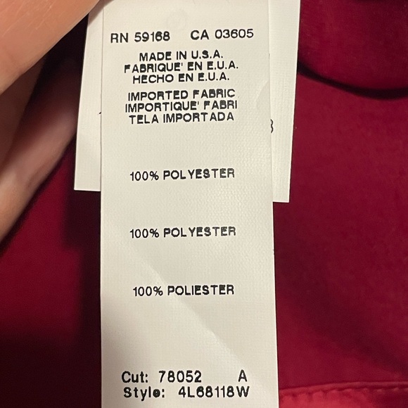 Karen Kane Satin Button-Up Long Sleeve Shirt Sz 1X - Picture 9 of 13